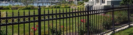 Los Angeles Custom Commercial Wrought Iron Fence Picture